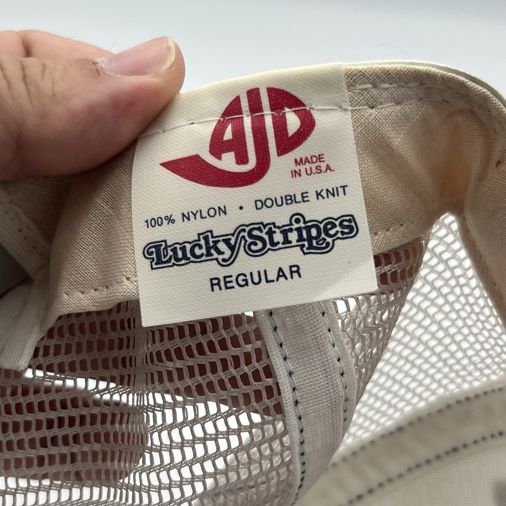 Seattle Seahawks AJD Lucky Stripes NFL Vintage 80s/90s Trucker Snapback Cap Hat - Picture 7 of 8